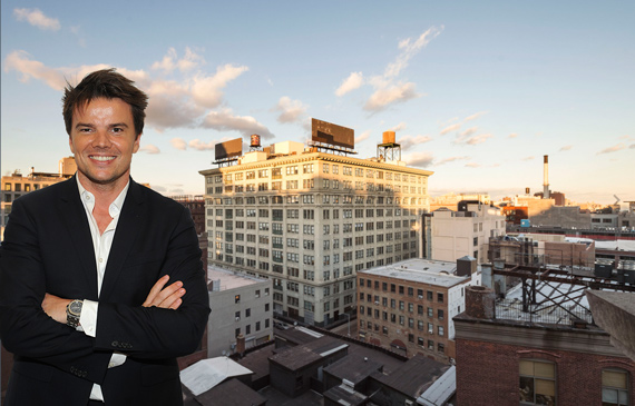 Bjarke Ingels and 45 Main Street in Dumbo (Credit: Getty Images and Two Trees Management)