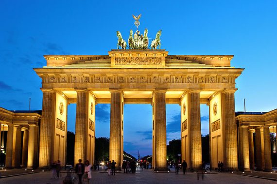 Brandenburg Gate in Berlin (Credit: Thomas Wolf via Wikipedia)