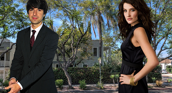 Demetri Martin, Colbie Smulders and the property on Rodney Drive