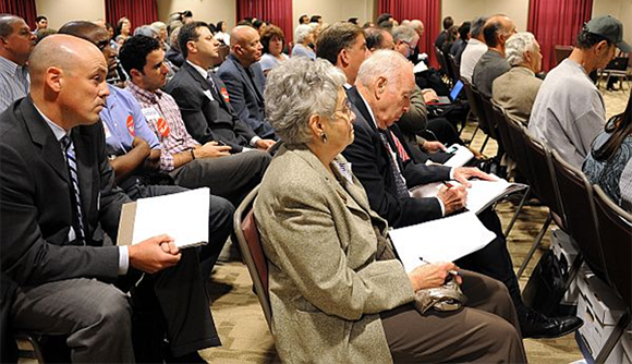 Attendees at a planning commission hearing (Credit: Beezley Management)