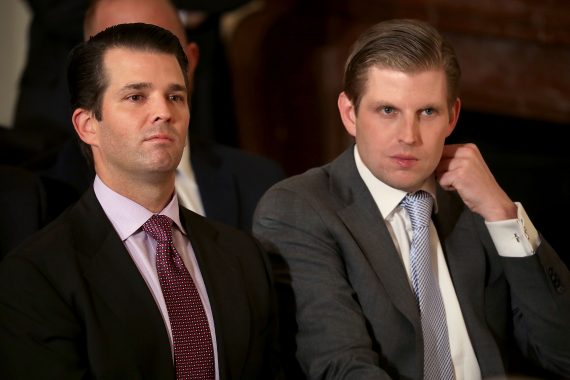 From left: Donald Jr. and Eric Trump (Credit: Getty Images)