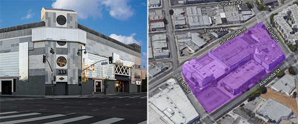 The Little Tokyo Galleria and the 3.6-acre site at 333 South Alameda Street
