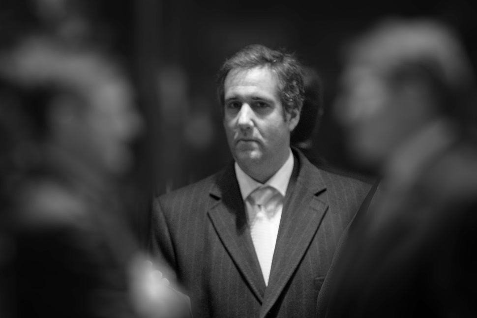 Michael Cohen inside Trump Tower (Credit: Getty Images)