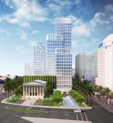 Rendering of Related's proposed office building in West Palm Beach