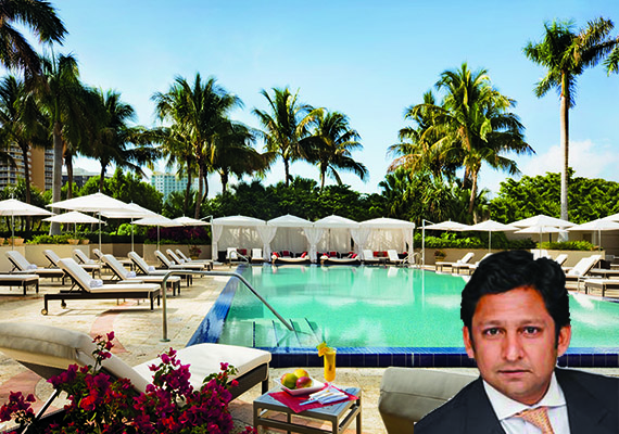 Ritz-Carlton Coconut Grove. Inset: Hersha CEO Jay Shah