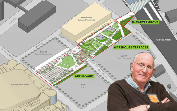 Site plan of Mulberry Commons in Newark and Jerry Gottesman