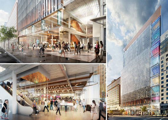 Renderings of Union Square Tech Hub (Credit: Mayor's Office of New York City via DNAinfo)