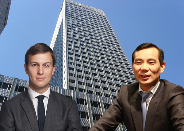 From left: Jared Kushner, 666 Fifth Avenue and Anbang’s Wu Xiaohui