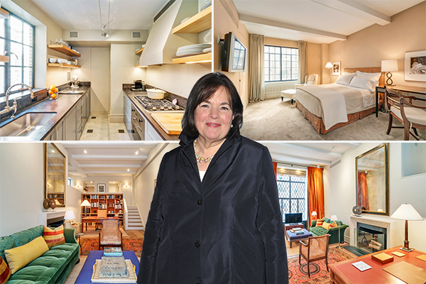 71 East 77th Street and Ina Garten (Credit: Stribling &amp; Associates and Getty Images)