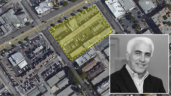 Project site at 1500 Granville Avenue and CIM founder Shaul Kuba