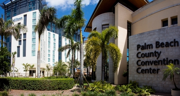 The Hilton West Palm Beach and the Palm Beach Convention Center