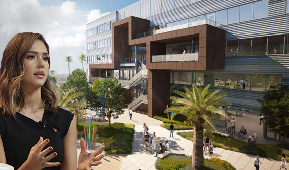 Jessica Alba, Honest Co.'s office building in Playa Vista (Marla Aufmuth/Getty Images)