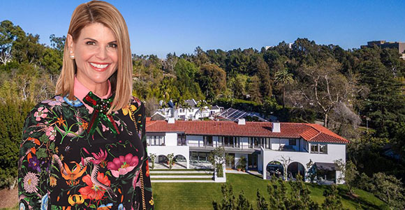 Lori Loughlin and her home on Udine Way (Credit: Getty, MLS)