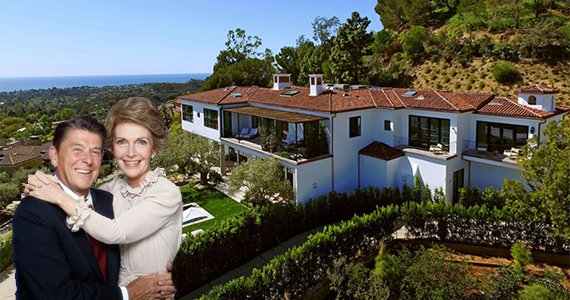 Former Pacific Palisades home of Ronald and Nancy Reagan (A Bird's Eye/Getty Images)