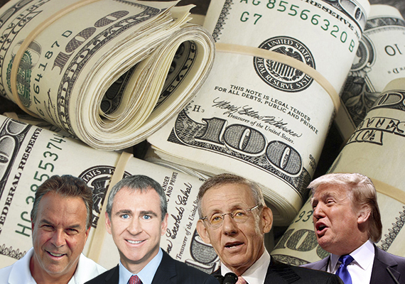 Palm Beach billionaires Jeff Greene, Ken Griffin, Stephen Ross and Donald Trump