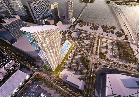 Rendering of the Resorts World Miami project
