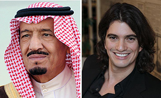 Saudi Arabia King Salman bin Abdulaziz and Adam Neumann
