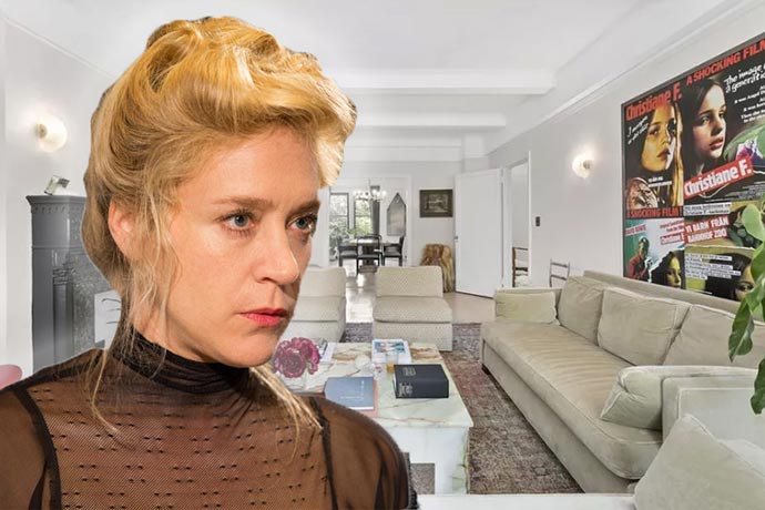 Chloe Sevigny and her apartment (credit: FX Networks)