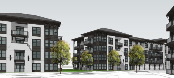 Rendering of Sefira Capital's 247-unit apartment development in Jacksonville
