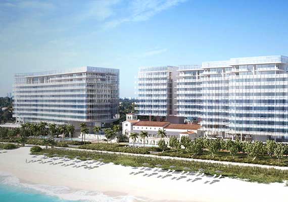 Rendering of the Four Seasons Residences at The Surf Club
