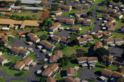 Single family homes in the U.S. (Credit: Rachel Elaine via Flickr)