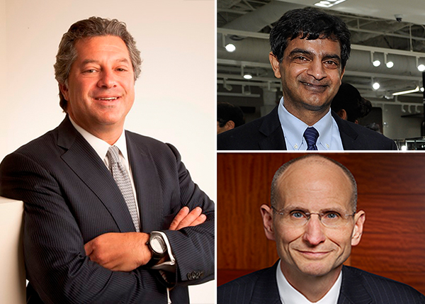 Clockwise from left: Marc Holliday, Sandeep Mathrani (credit: Getty Images) and Bob Sulentic