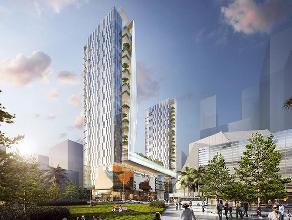 Rendering of the Crescent Heights project