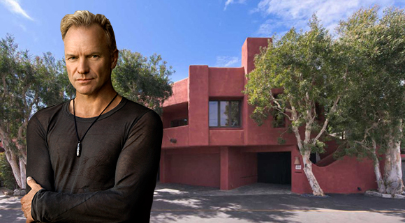 Sting and his home on Malibu Colony Road (Credit: Sting.com, Trulia)