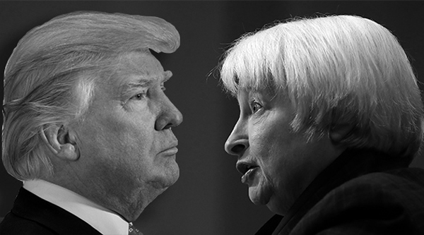 Donald Trump and Janet Yellen (Credit: Getty Images)