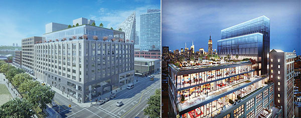 Renderings of 787 11th Avenue and One Soho Square