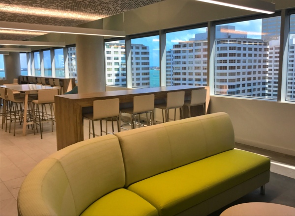 The new CBRE office at 777 Brickell Avenue in Miami