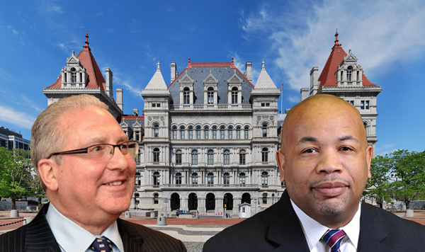 From left: Assembly member Steven Cymbrowitz and Assembly Speaker Carl Heastie