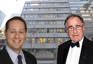 Eric Meyer and Harry Macklowe with 150 East 45th Street