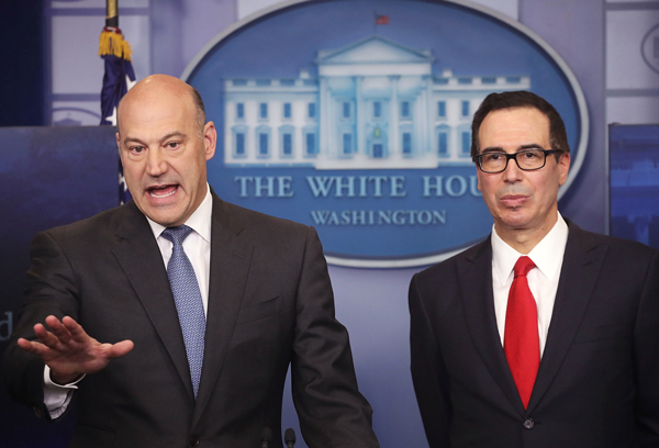 Gary Cohn and Steven Mnuchin (Credit: Getty Images)