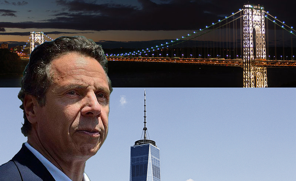 The George Washington Bridge, One World Trade Center and Gov. Andrew Cuomo