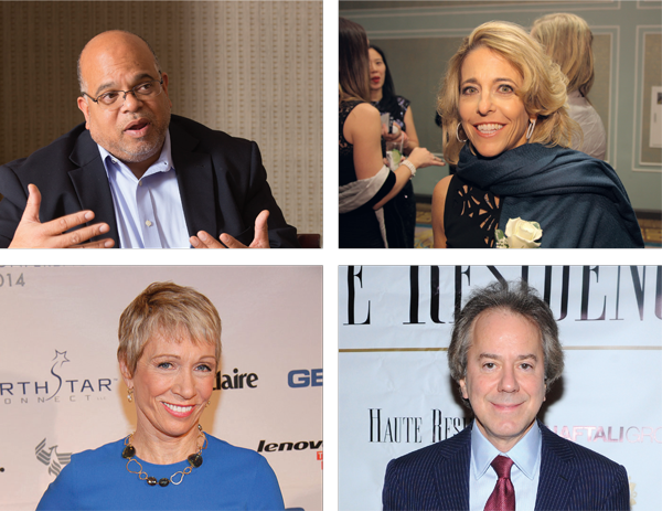 Clockwise from top left: REBNY President John Banks, Corcoran’s Pam Liebman, BHS owner William Zeckendorf and Corcoran Group founder Barbara Corcoran.