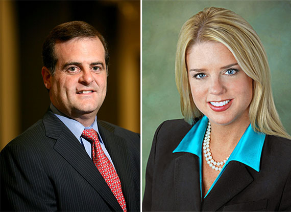 Ocwen CEO Ronald Faris and Florida AG Pam Bondi