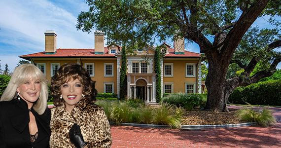 Linda Evans, Joan Collins and Alden Road home (Getty Images/Berkshire Hathaway HomeServices California Properties)