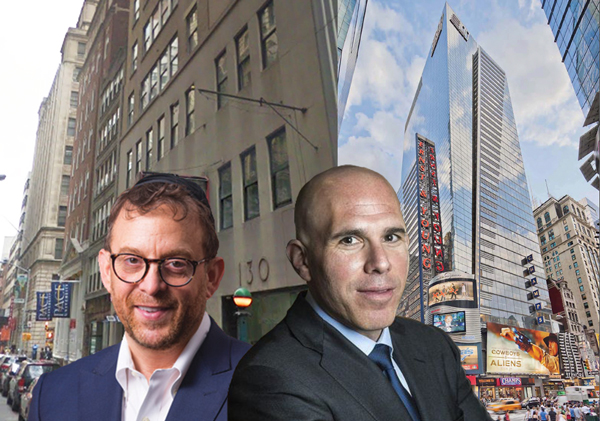 From left: 130 William Street, David Lichtenstein, 5 Times Square and Scott Rechler