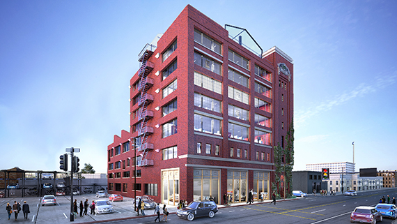 A rendering of the redevelopment at 1745 E. 7th Street (via Hillcrest)