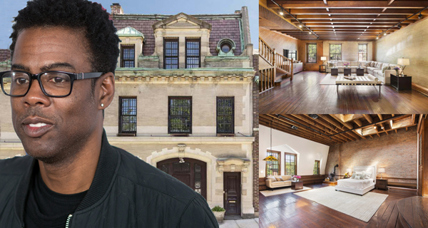 239 Waverly Avenue and Chris Rock (Credit: Getty Images)