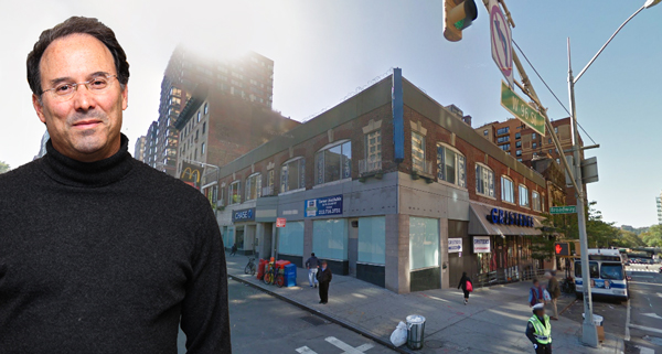 Gary Barnett and 2551 Broadway (Credit: Alistair Gardiner for <em>The Real Deal</em> and Google Maps)