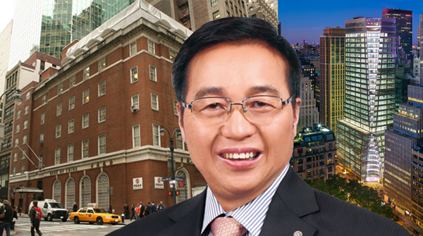 From left: 410-416 Madison Avenue, Bank of China's Vice Chairman Chen Siqing and 7 Bryant-Park