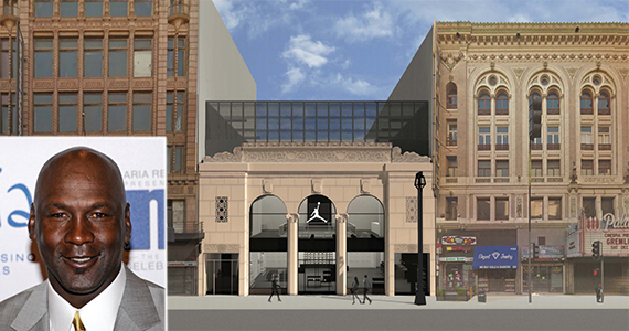 Michael Jordan, Rendering of 620 S. Broadway store (Getty Images/L.A. Planning Department)