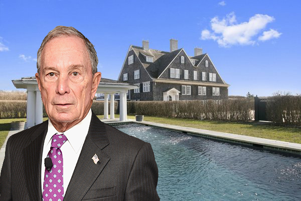 The Gin Lane property and Michael Bloomberg (Credit: Getty Images)