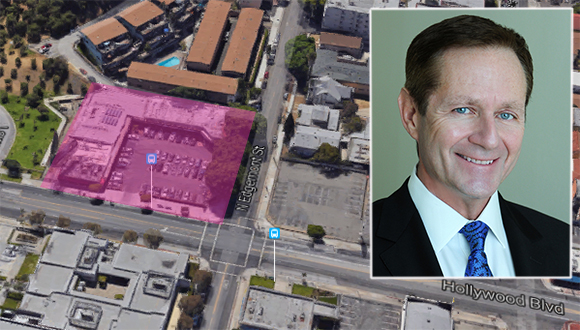 Site at 4850 Hollywood Boulevard and LaTerra CEO Charles Tourtellotte