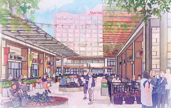 Conceptual rendering of the proposed Midtown Boca development