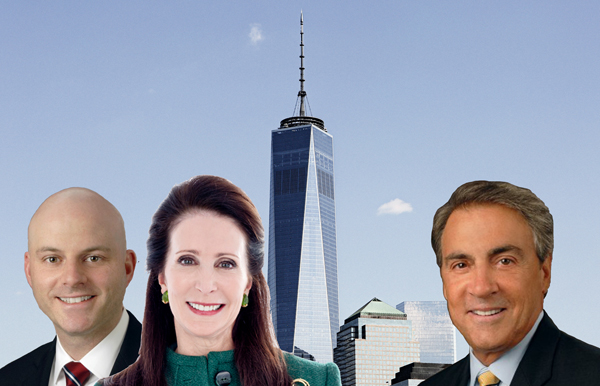 From left: Ron Lo Russo, Tara Stacom, One World Trade Center and James Searl