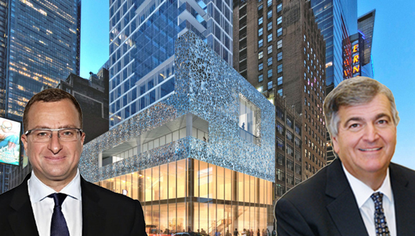 From left: Sharif El-Gamal (credit: Getty Images), rendering of the Dream Hotel and Jack Hidary