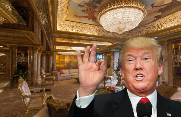 Donald Trump and his Fifth Avenue penthouse (Credit: Getty Images)